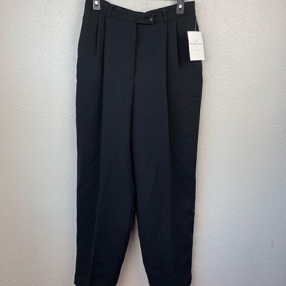 NWT Emma James Womens Black Dress Pants Size 10